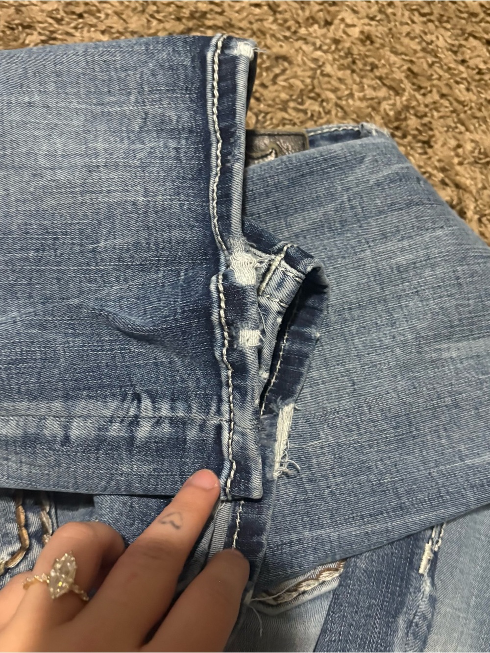 Miss Me Blue Boot Cut Jeans size 25 - Picture 8 of 8